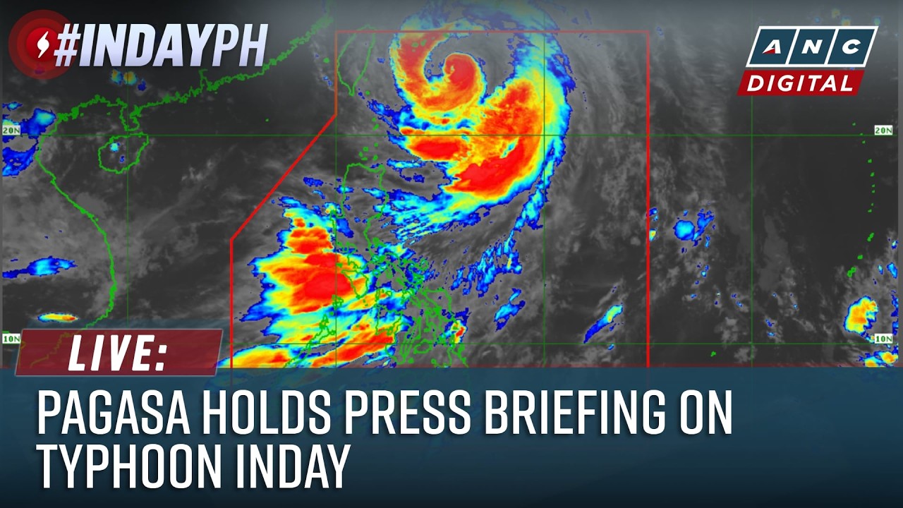 LIVE: PAGASA Press Briefing on Typhoon #IndayPH | 11:00 PM Weather Update (July 10, 2026)