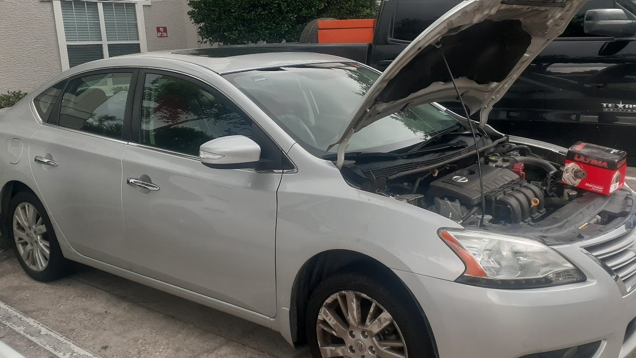 Замена генератора на Nissan Sentra 2014 года | Как снять генератор на Nissan Sentra 2014 года
