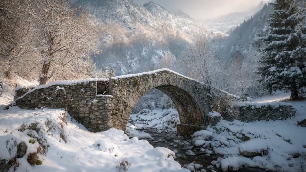 Medieval Snowfall Ambiance | Relaxing Fantasy Music