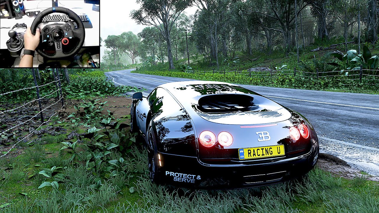 1600HP Bugatti Veyron - Forza Horizon 5 | Logitech G29 Steering Wheel