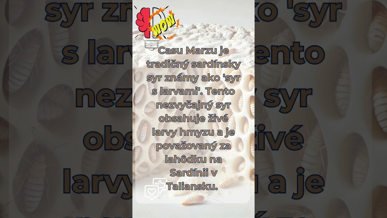 Vedeli ste? 🧀 Casu Marzu: Sardínsky Syr s Larvami 
