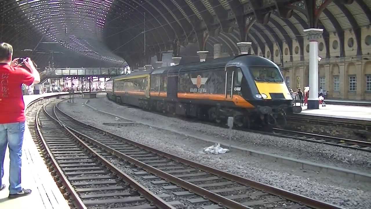 Grand Central HST 43468 and 43484 departing York