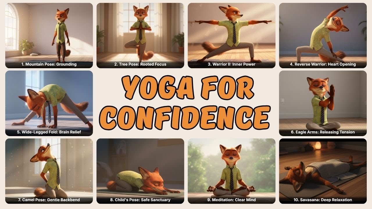 Yoga for Confidence 🦊 Be Slick Like Nick Wilde