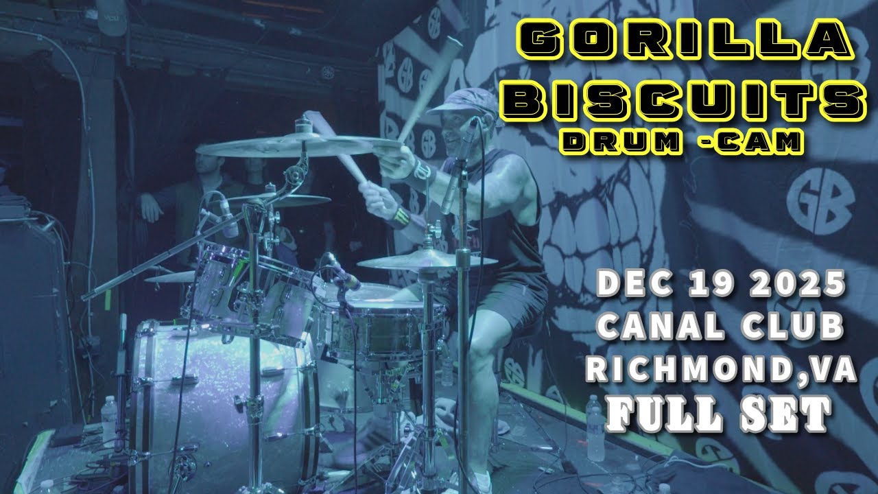 GORILLA BISCUITS (DRUM CAM) | DEC 19 2025 | CANAL CLUB |    RICHMOND VA