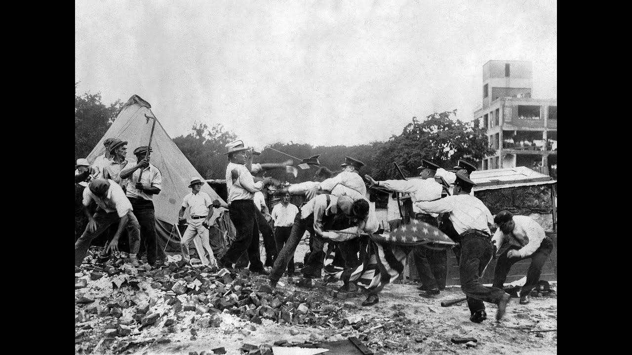 1932 : la répression des 20 000 vétérans de la « Bonus March »