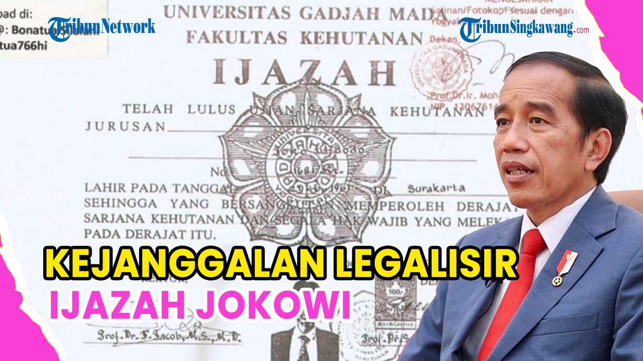 🔺KEJANGGALAN LEGALISIR IJAZAH JOKOWI❗TANPA TANGGAL, BULAN DAN TAHUN
