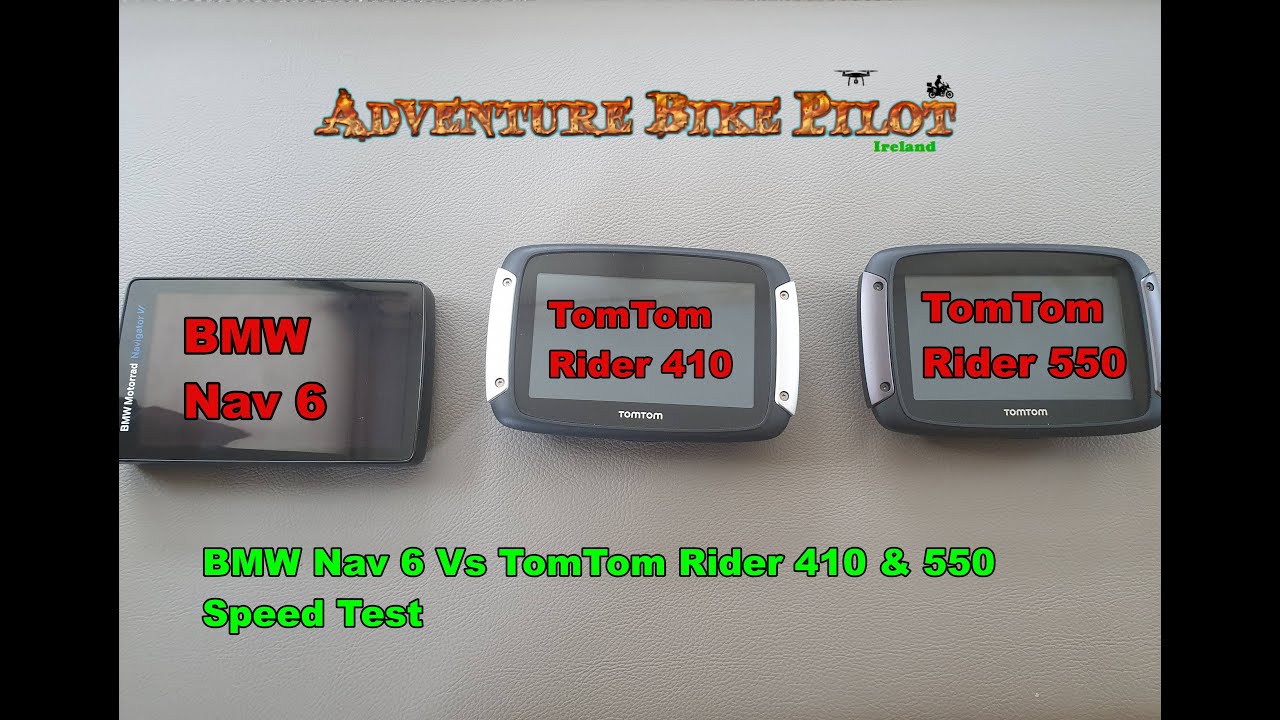 BMW Nav 6 Vs TomTom Rider 410 & 550 Speed Test and Update