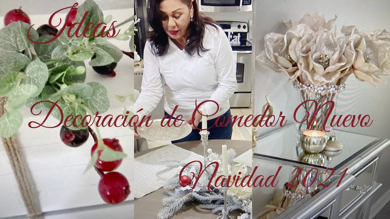 DECORACION DE MI NUEVO COMEDOR  PARA NAVIDAD| CREDENZA | DINING TABLE CHRISTMAS DEC0R 2021