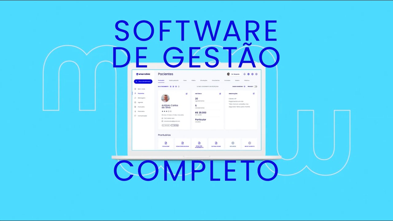 O software m&eacute;dico ideal para gest&atilde;o de cl&iacute;nicas, conhe&ccedil;a o My Smart Clinic