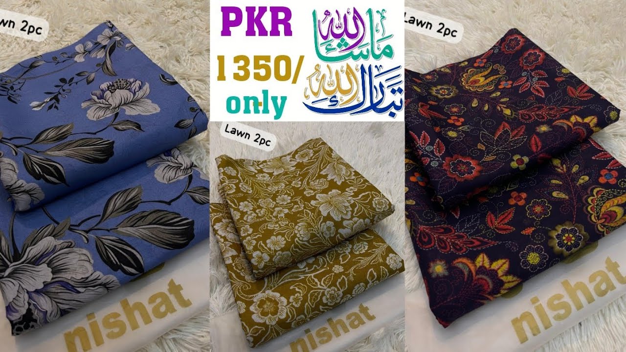 Lawn nishat sapphire floral full suit || Ramzan offer || 03245654055
