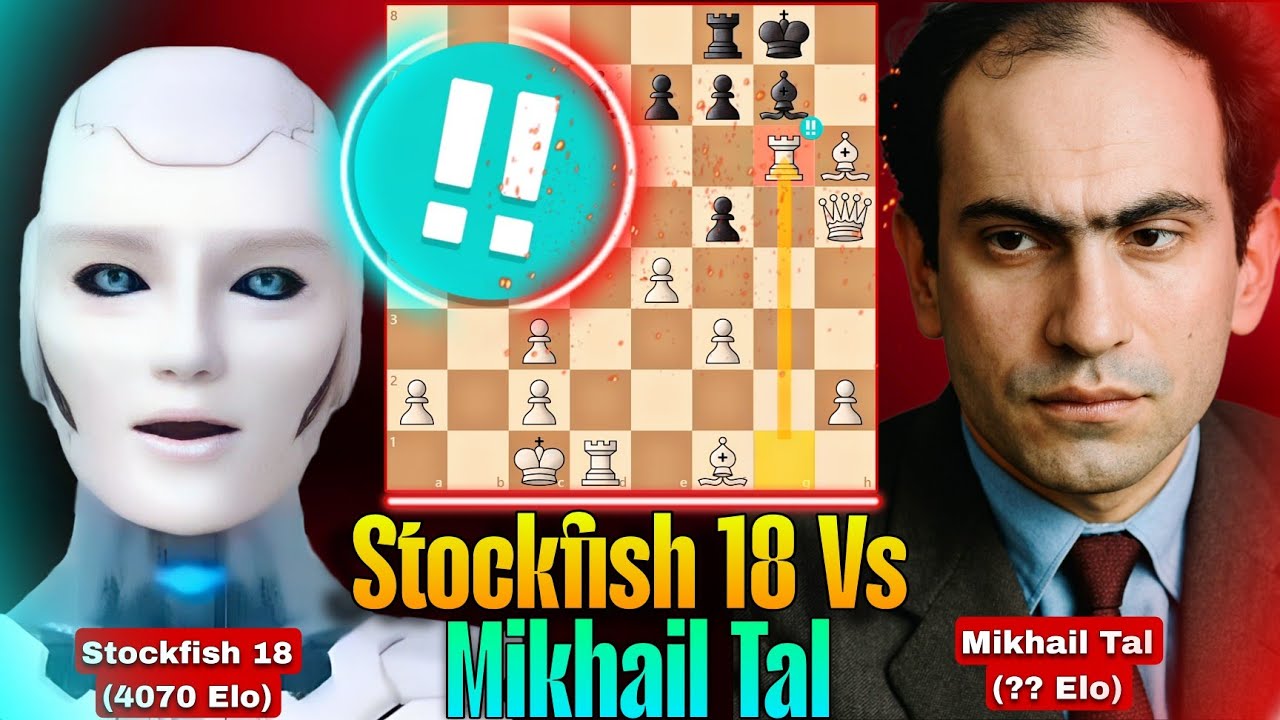 Stockfish 18 Played With The New Mikhail Tal Bot Where They Sacrificed Their Rooks | Chess Game