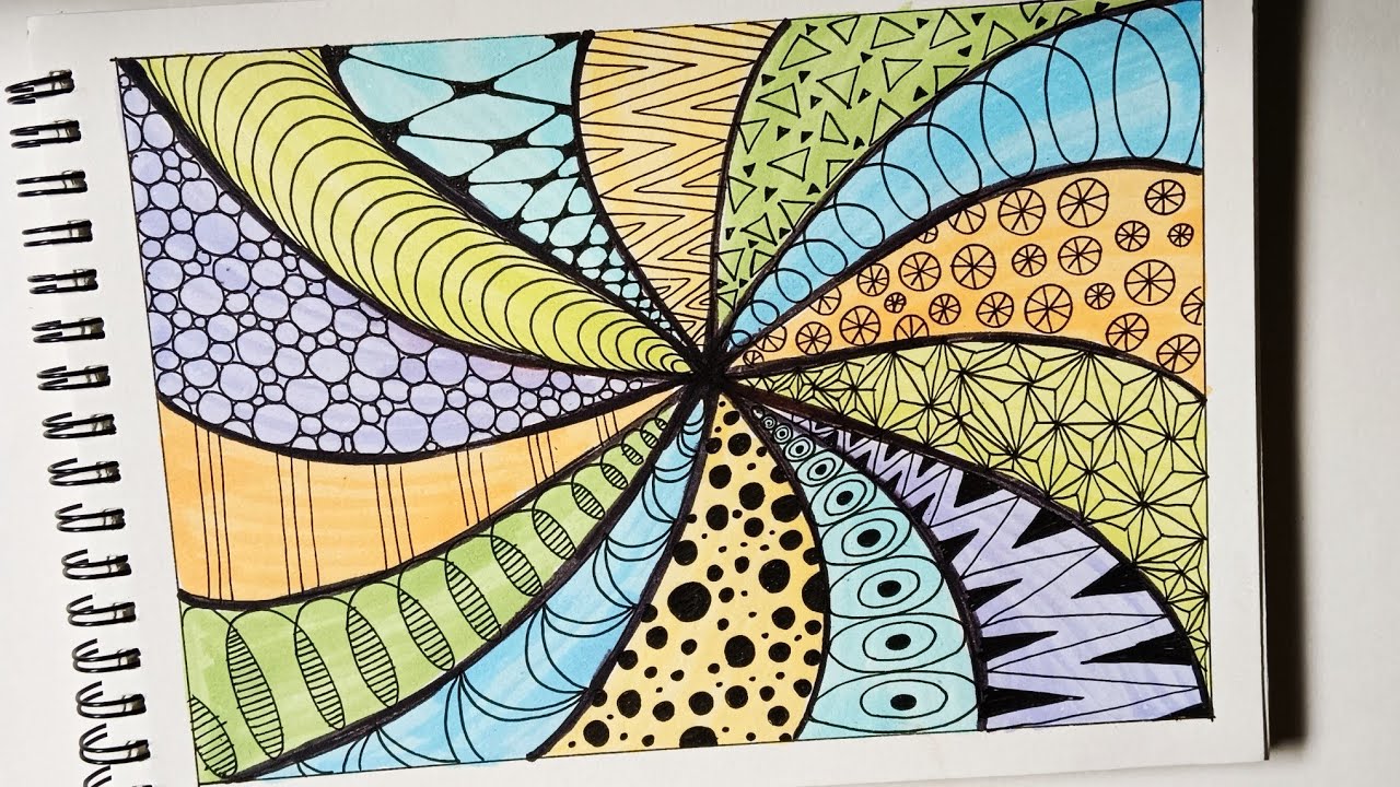 Zentangle art for beginners #zent#zendoodle #doodle