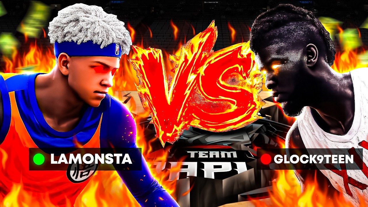 GLOCK 9TEEN vs LAMONSTA COMP PRO AM on NBA2K26-The Battle of 5 OUT!