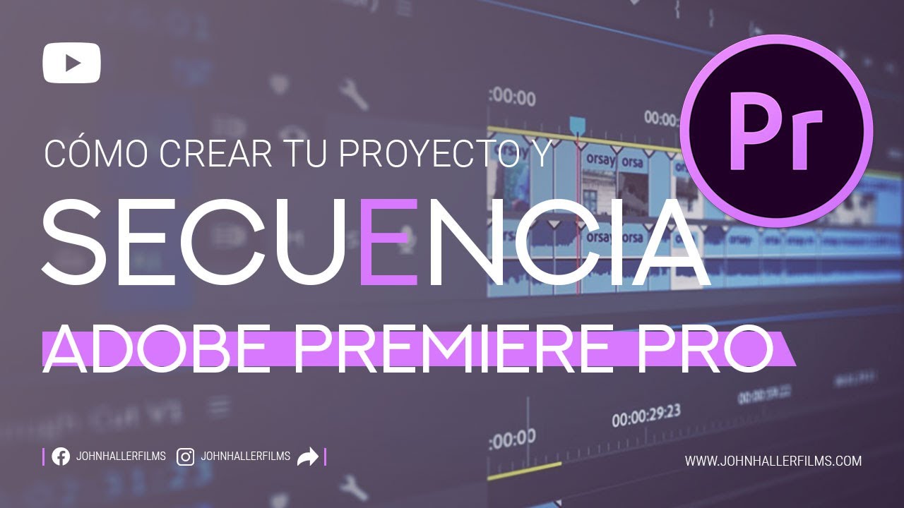 CÓMO CREAR UN PROYECTO Y SECUENCIA En Adobe Premiere Pro 2023: FÁCIL Y GRATIS