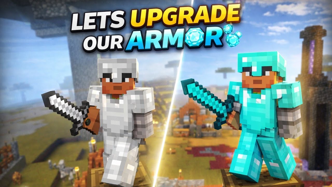 Time to Upgrade My Armor And Equipment🔥Minecraft Solo Survival Series Day-15