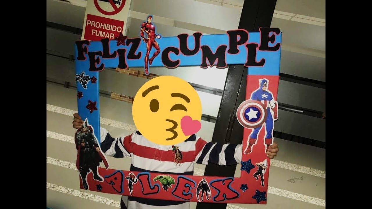 COMO HACER UN MARCO PARA FOTOS, PHOTOCALL DE LOS VENGADORES, AVENGERS PASO A PASO EN CARTÓN Y FOAMI