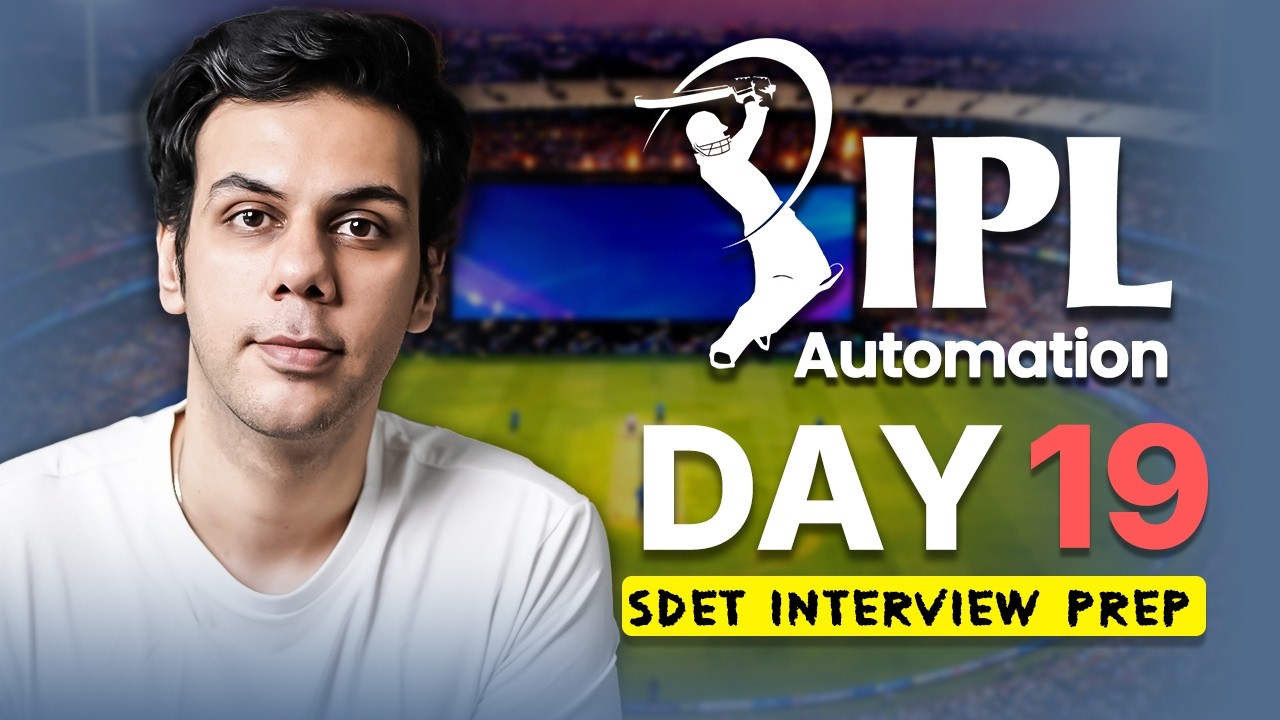 Selenium webdriver Assignment | SDET Interview Prep - Day 19 #sdet #techwithjatin