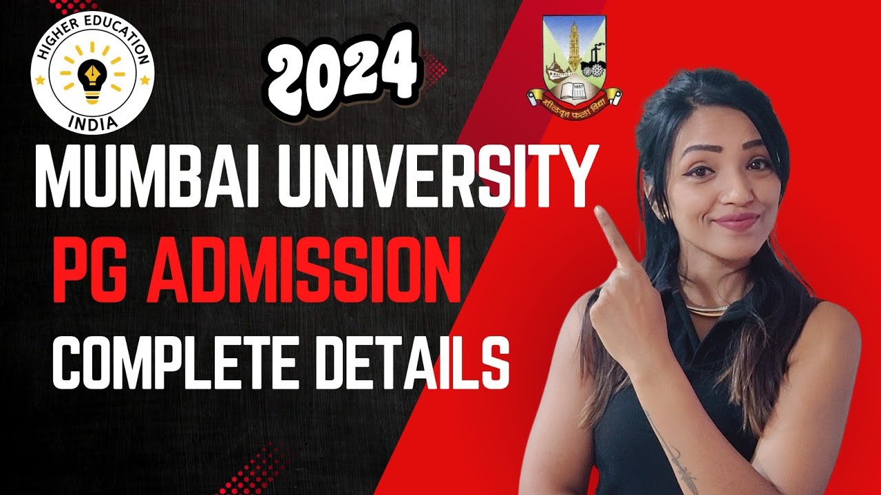 MUMBAI UNIVERSITY PG/MASTERS ADMISSION 2024 | HOW TO APPLY | COMPLETE PROCESS