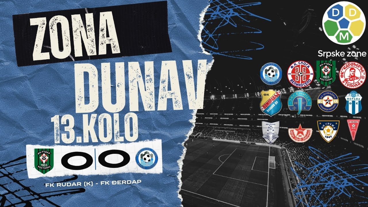 Zona Dunav Sezona 2025/26 13. Kolo FK Rudar (K) 0:0 FK Djerdap
