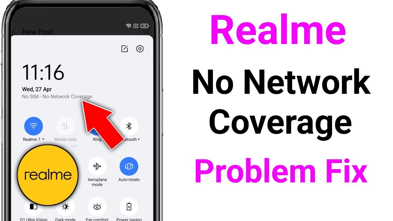 No Network Coverage Problem in Realme Phone || Fix Realme No Network Coverage Problem || Fixed