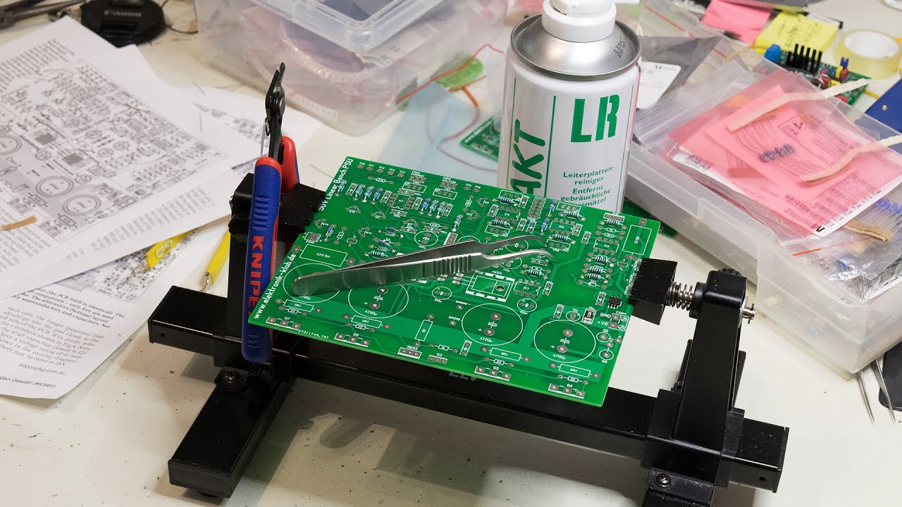 Sursă stabilizată de laborator - construcție. lipire SMD, rezistente