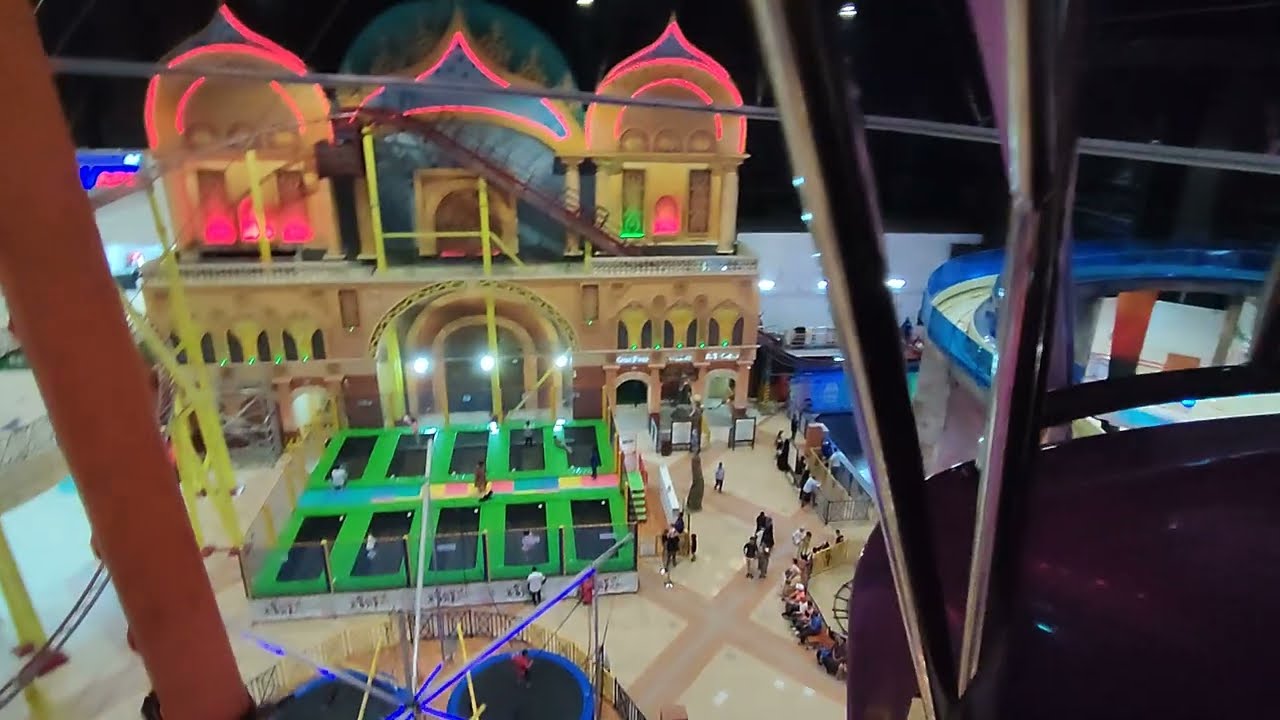 RIDING FEERIES WHEEL AT GONDOLANIA VILLAGIO MALL L, DOHA QATAR