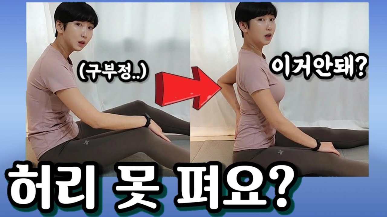 바닥에 앉기 힘든 사람! 허리펴고 앉는 완벽한 방법 👩‍🏫 (feat. L자 앉기, 바닥앉기, 허리디스크)