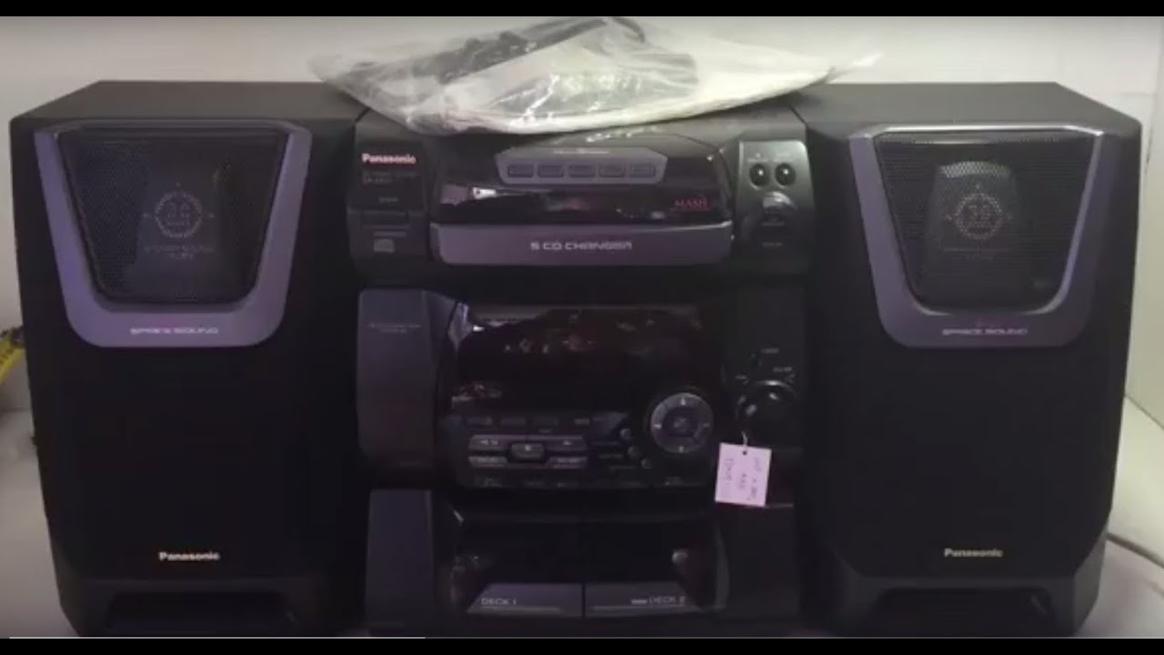 Panasonic SB-AK20 5 Disc Stereo System (2 Way 100W sound!)
