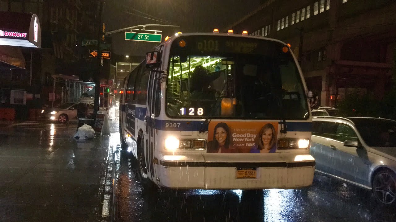 ᴴᴰ 1996 NovaBus RTS #9307 In Action On The Q101 Bus