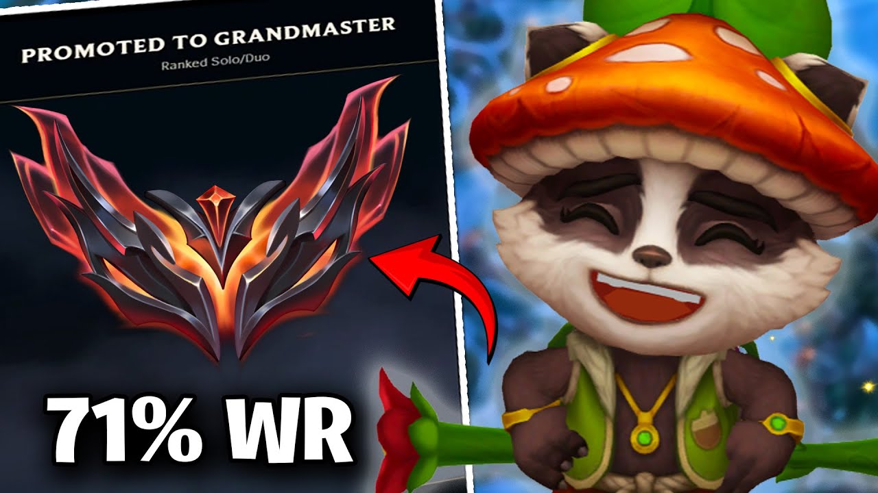71% WIN RATE TEEMO SUPPORT TO GRANDMASTER