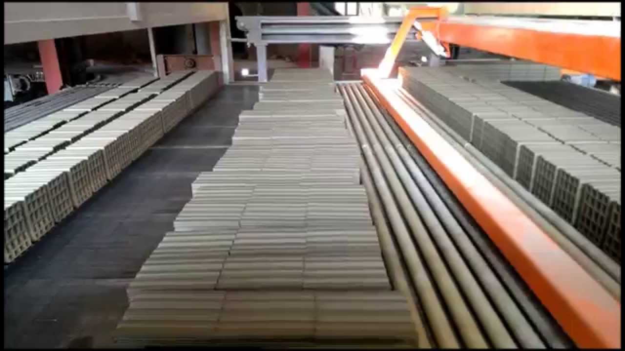 Tuğla kesme Kurutma - Brick cutting drying oven /Rulolu TahliyeEsvinç الطوب فرن تجفيف резки кирпича