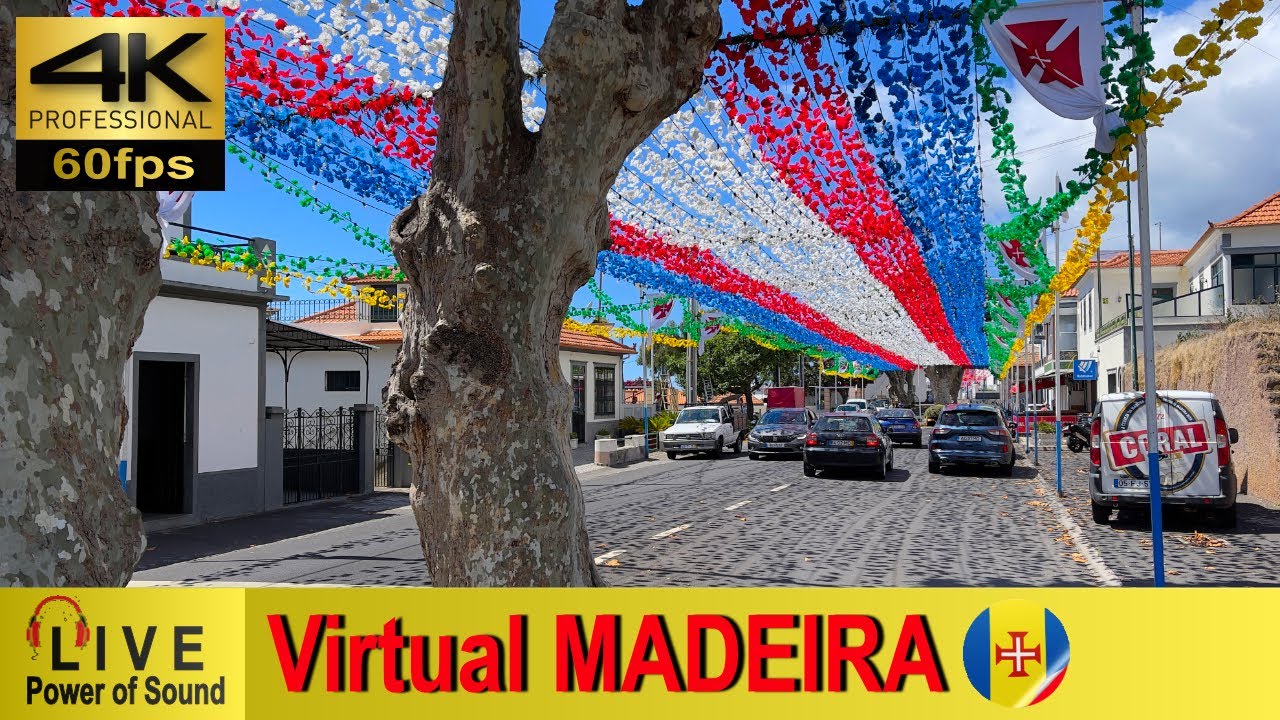 MADEIRA - Arco da Calheta - Lombo do Loreto 💢4K 60fps 🎧Live Sounds #virtualmadeira
