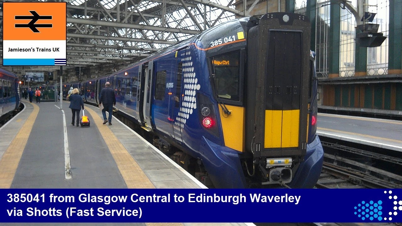 385041 from Glasgow Central to Edinburgh Waverley via Shotts (Fast Service)