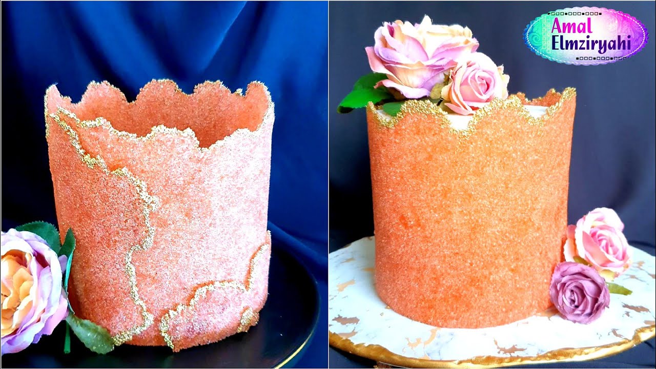 طريقة عمل ورقة السكر لتزيين الكيك SUGAR SHEET TECHNIQUE