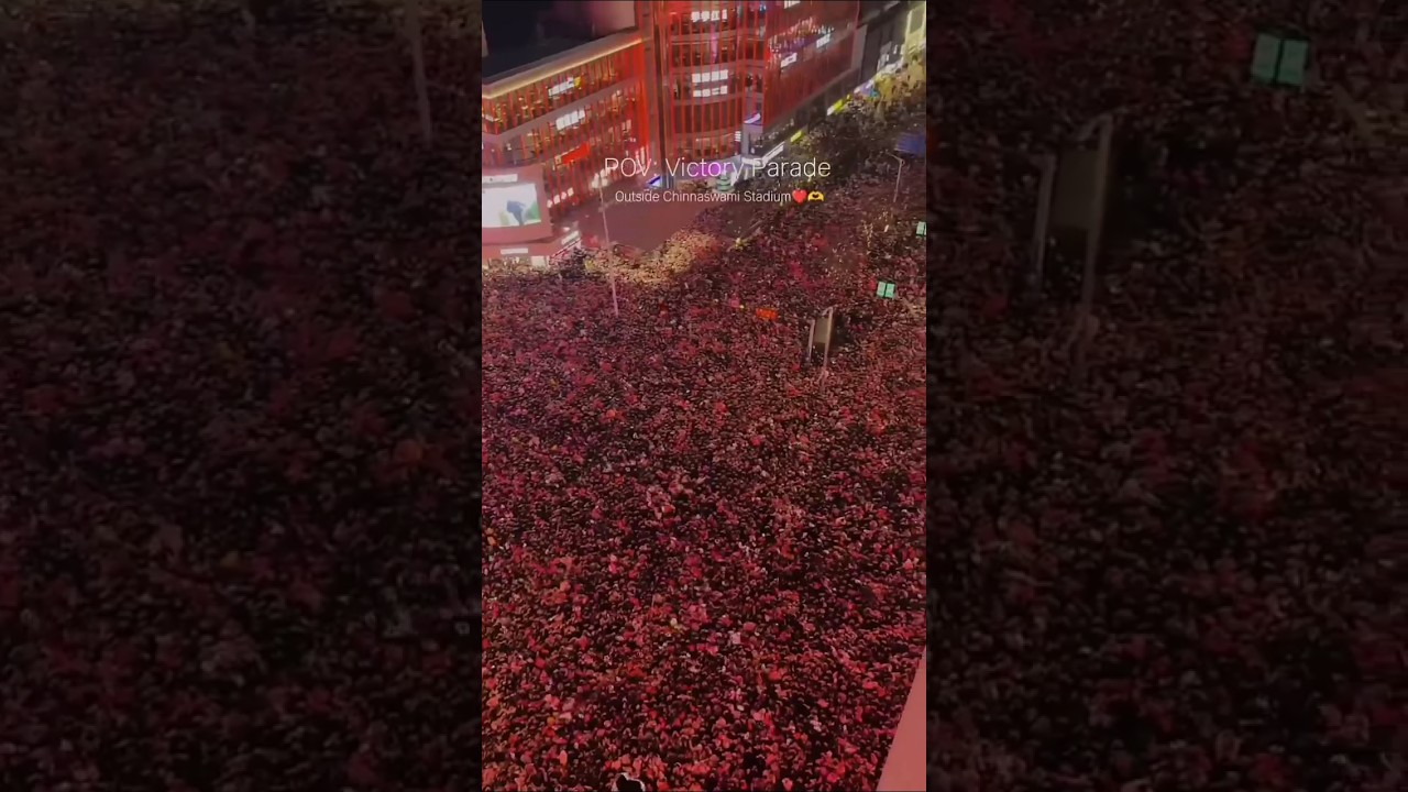 RCB victory parade At Bangalore #rcb #ipl#viratkohli #ipl2025 #tataipl