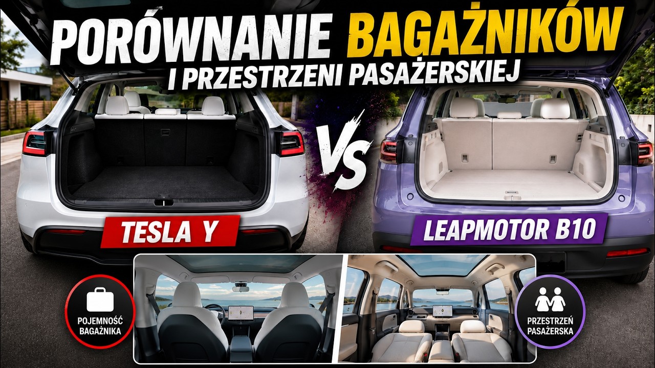 Trunk and Interior Space Comparison: Tesla Model Y vs. Leapmotor B10