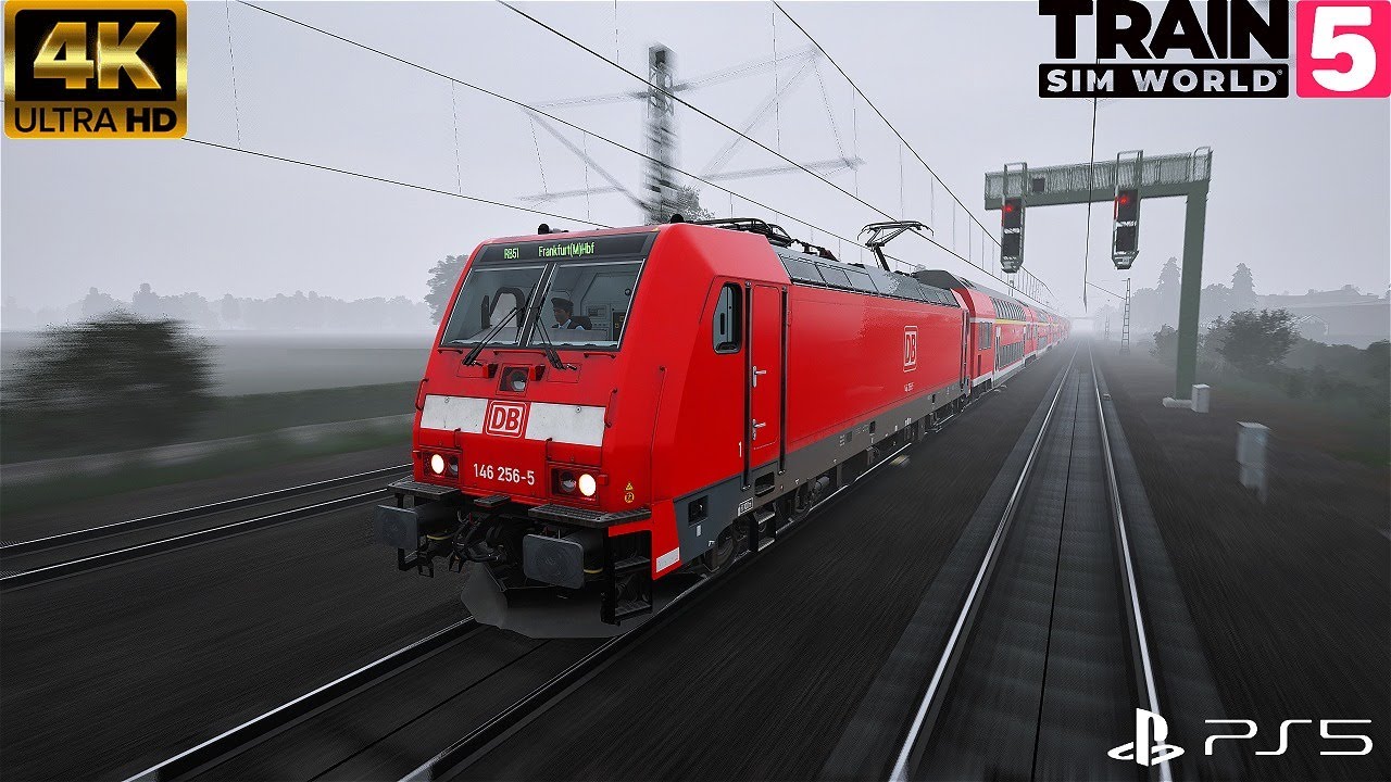 Train Sim World 5 PS5 I Frankfurt Main Line | Realistic Train Driving 4K