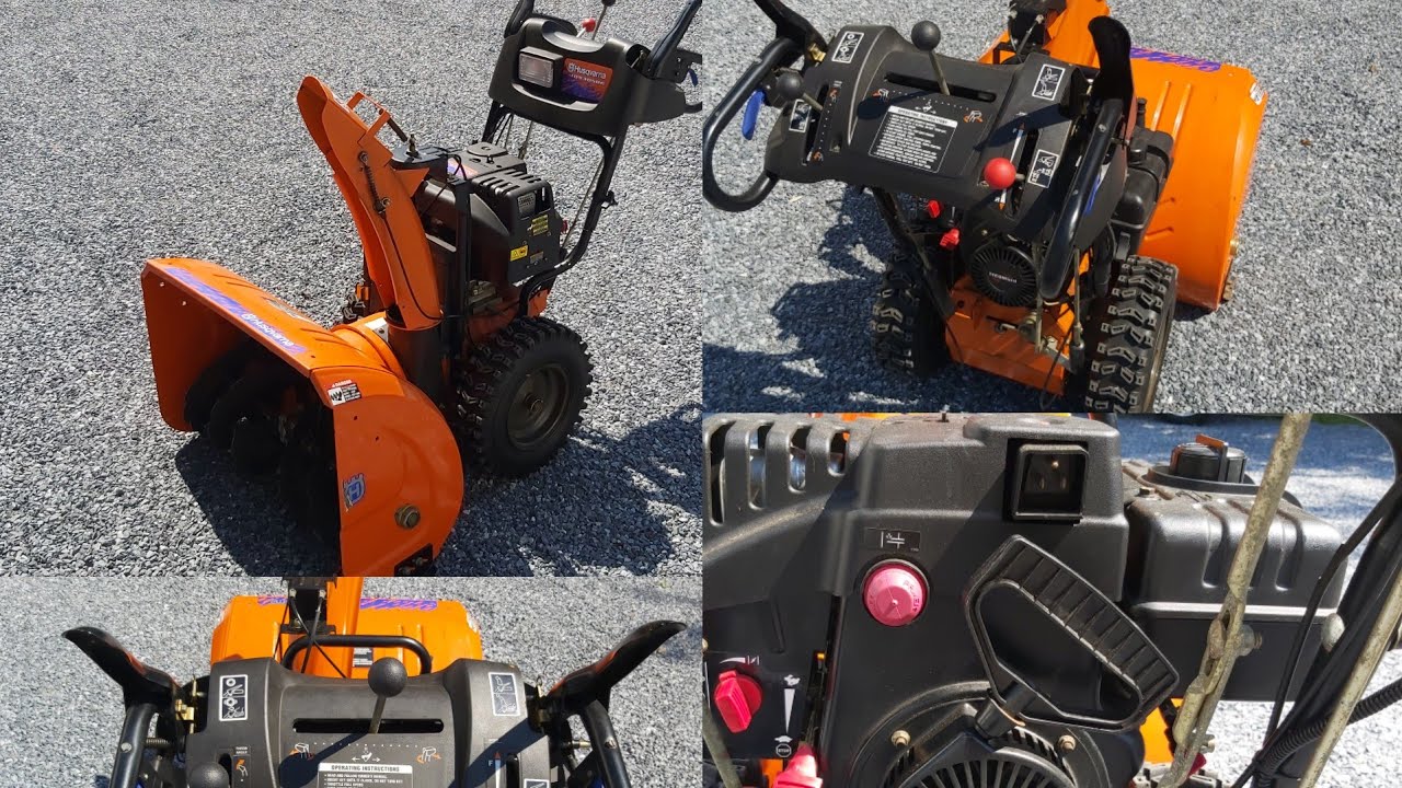 Снегоочиститель Husqvarna 10,5 л.с. Холодный запуск после многих лет хранения