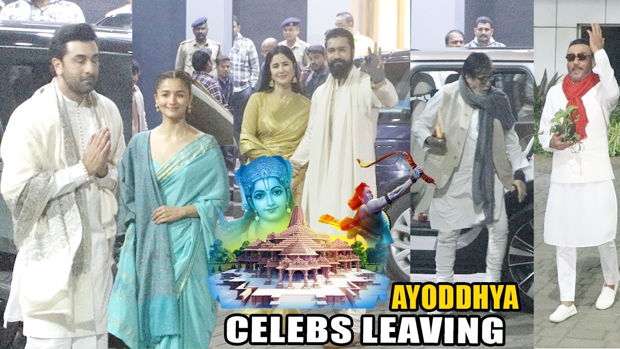 Ranbir Kapoor,Alia Bhatt,Vicky Kaushal,Katrina Kaif, Amitabh Bachchan Drawn By Ram Bhakti To Ayodhya