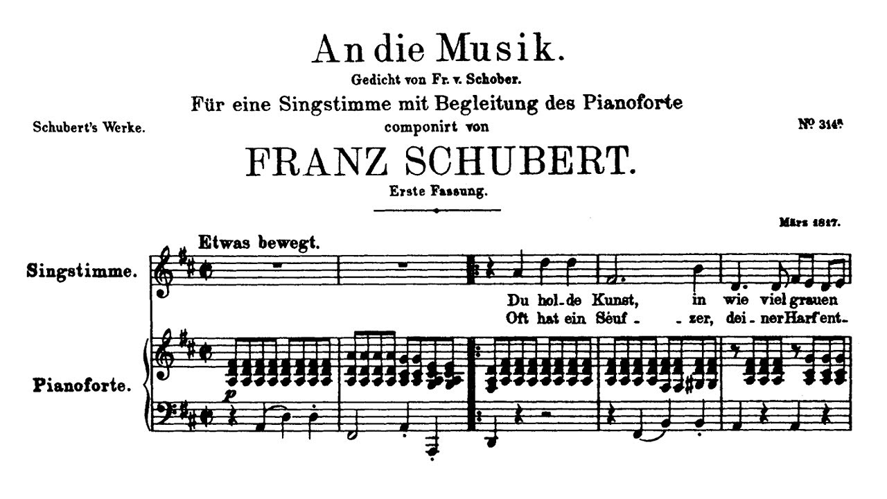 Schubert: An die Musik, D.547 - Hermann Prey, 1969 - Philips 6573 010
