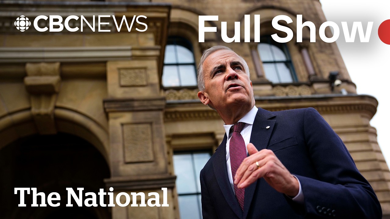 CBC News: The National | Carney pushes back on tariff threats