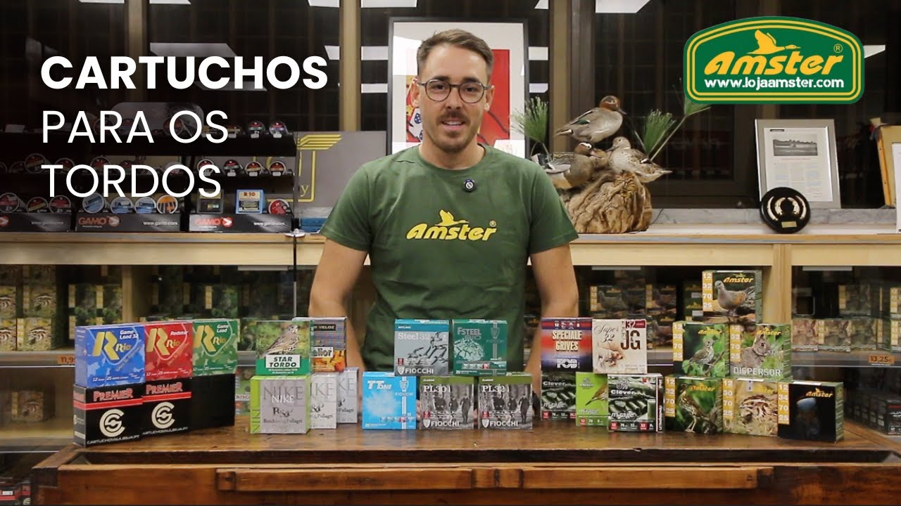 Apresentação dos Cartuchos para os Tordos - Loja Amster