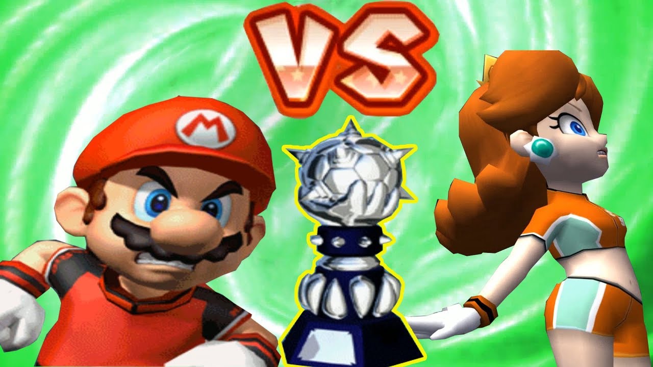 Super Mario Strikers - Mario Vs Daisy Round 1 (Professional Difficulty) in Bowser Cup