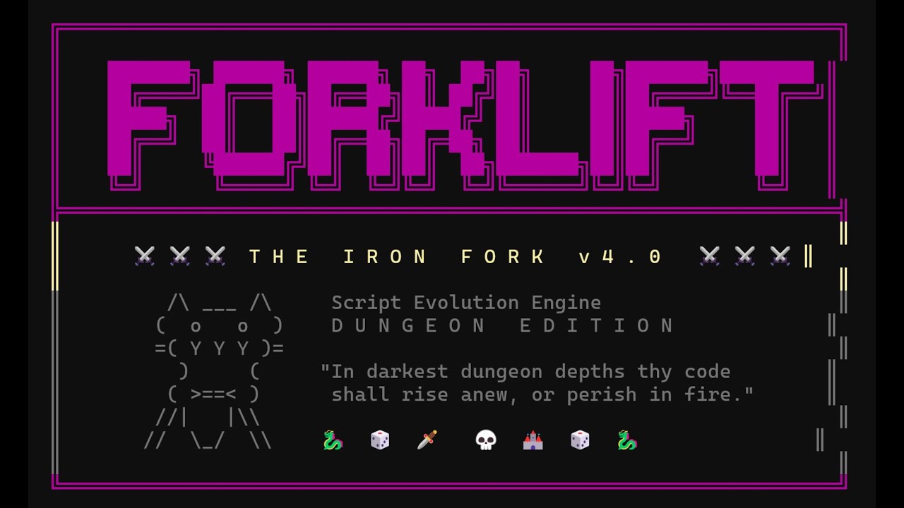 FORKLIFT.PY: Live Spontaneous Python Script Coding Creations and Experiments... IT'S FUN :-)