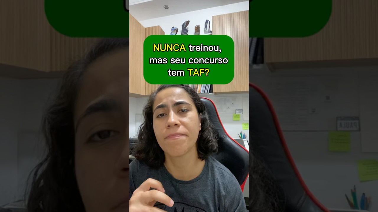 NUNCA treinou, mas seu concurso tem TAF? #taf