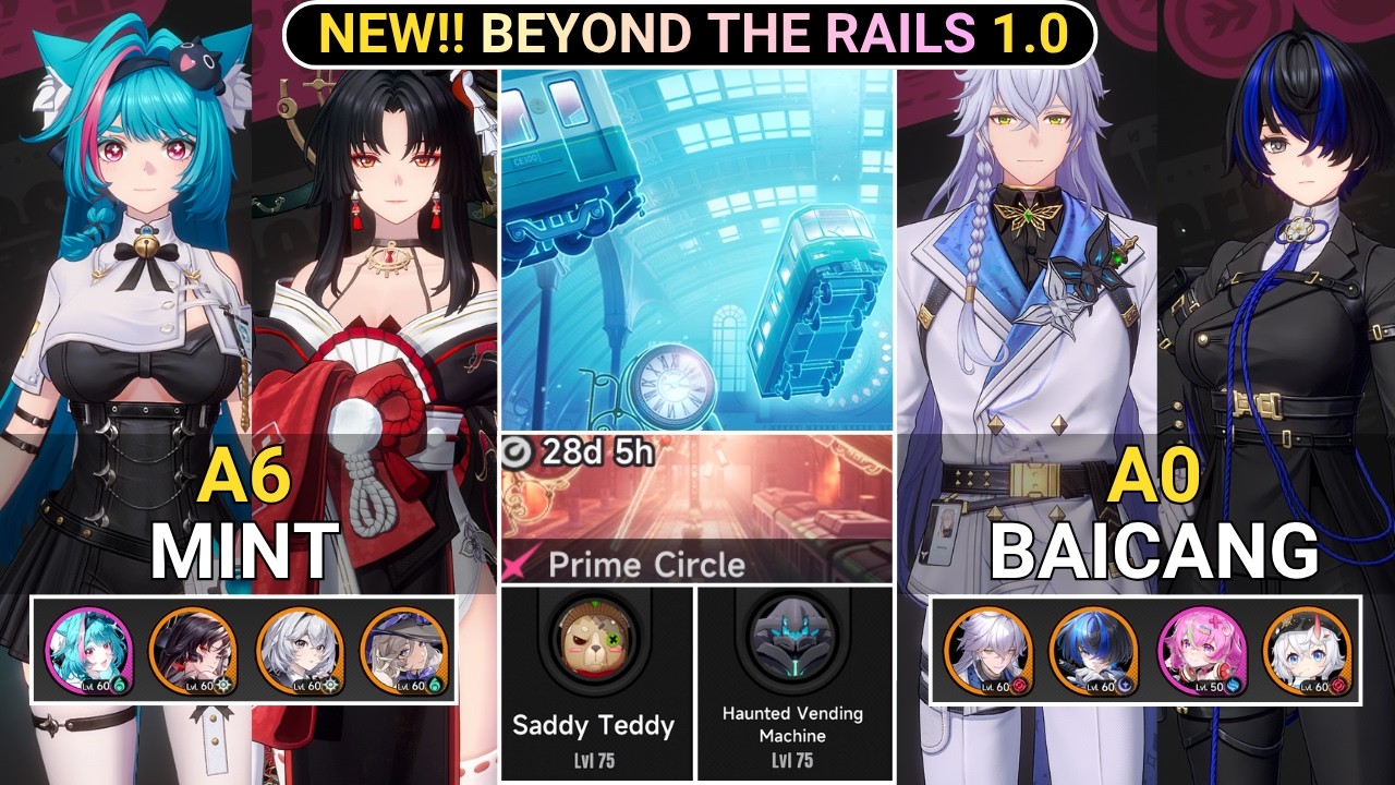 All F2P WP! A6 Mint & A0 Baicang VS Stage 4+5+6 in Prime Circle | Beyond The Rails NTE 1.0
