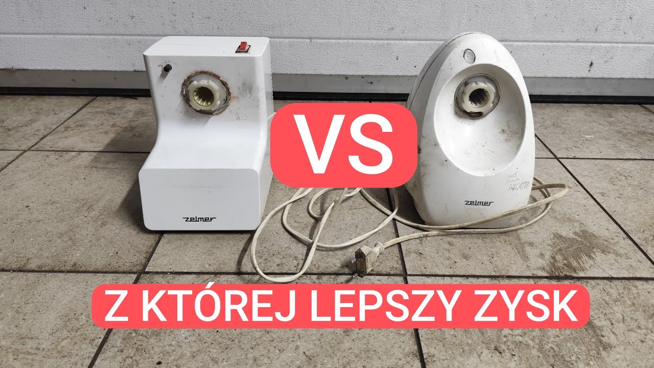 Jaki zarobek z rozbiórki starszej i nowszej  maszynki do mięsa Zelmer 
