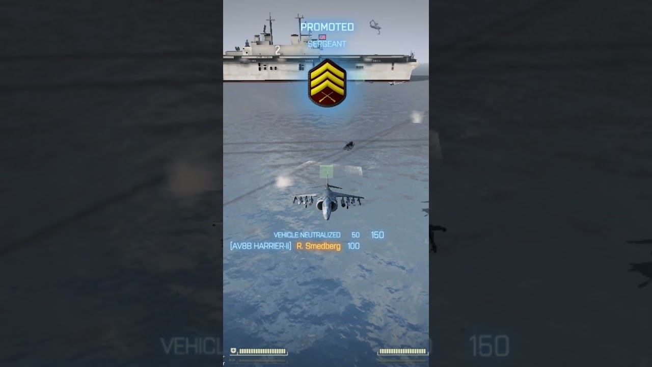 Battlefield 2 Carrier Defense – Harrier Scrambles to Meet Enemy Threat! 🚨✈️
