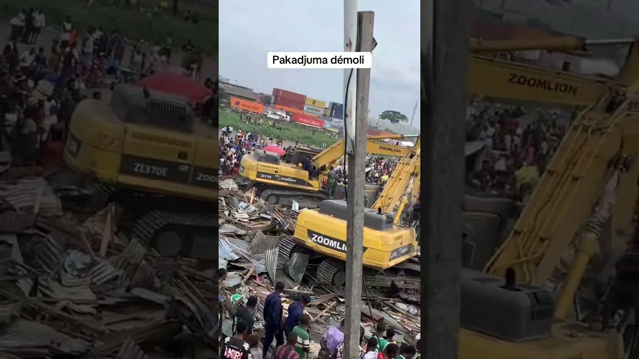 Population de Pakadjuma d&eacute;moli par l&rsquo;&eacute;tat  #congo #pakadjuma #viral #france