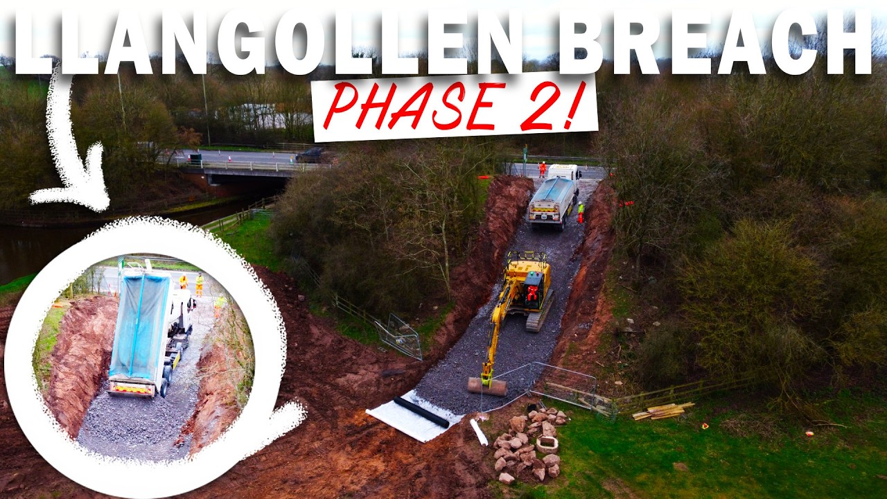 NEXT PHASE BEGINS! AT THE LLANGOLLEN CANAL BREACH! HUGE UPDATE